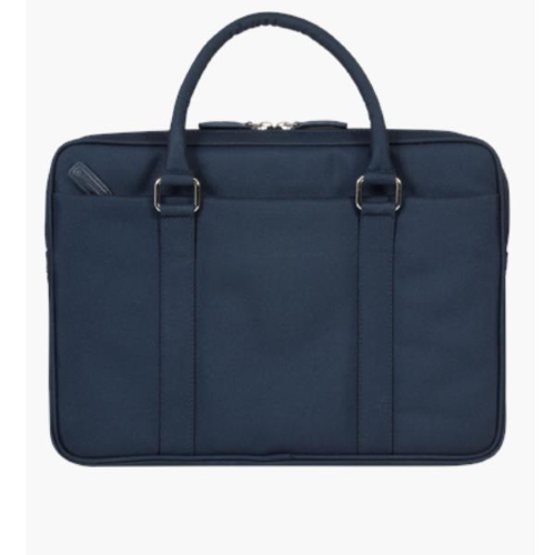 dbramante1928 Stelvio Slim Laptop Bag PURE - Borsa trasporto notebook - 14" - blu, hardware con finitura argentata